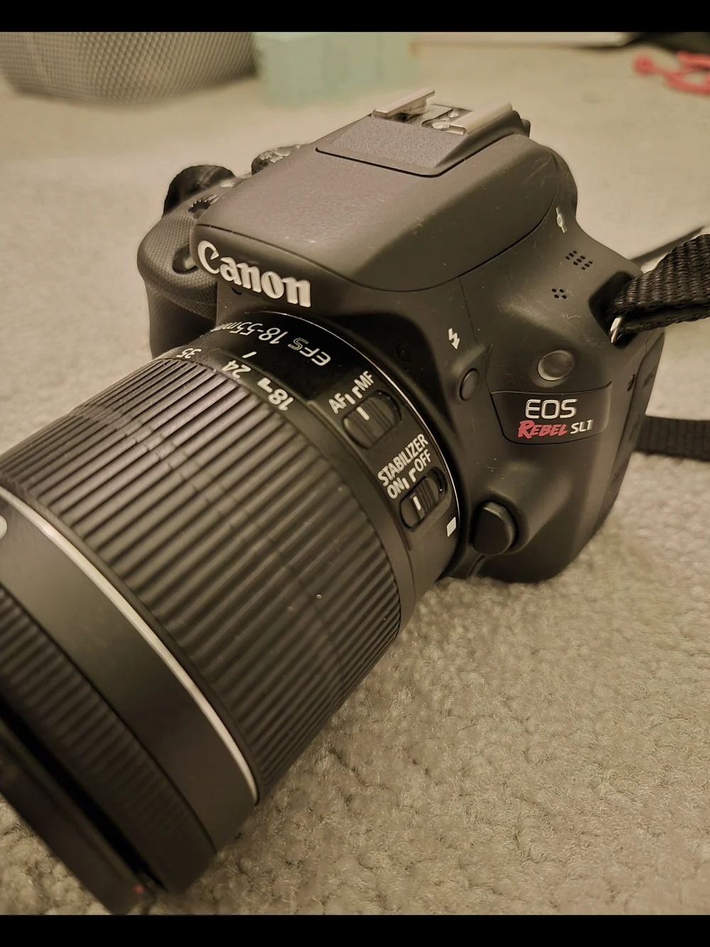 Canon EOS Rebel SL1 Black DSLR Camera with 18-55mm Lens